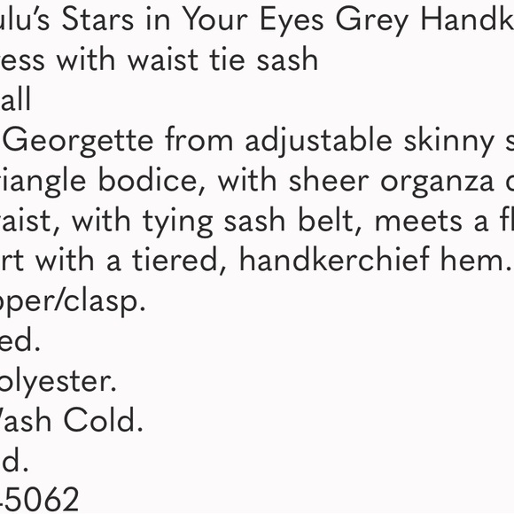 Lulu’s Stars in Your Eyes Grey Handkerchief Dress - Picture 5 of 5